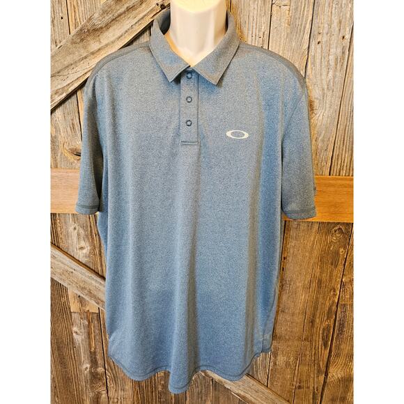 Oakley hydrolix blue double Layered comfort cool performance polo EUC sz XXL (?) - Picture 1 of 6